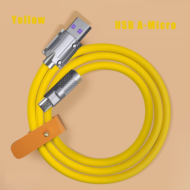 C 120W USB 6A Ultrahurtigt opladningskabel Flydende silikonedatakabel C-type opladningskabel, der kan oplades -type_voghion.com