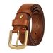 Thickened For Men Genuine Leather Pin Pure Cowhide Copper Buckle Handmade Vintage Distressed Extended Work Belt Soft And_voghion.com