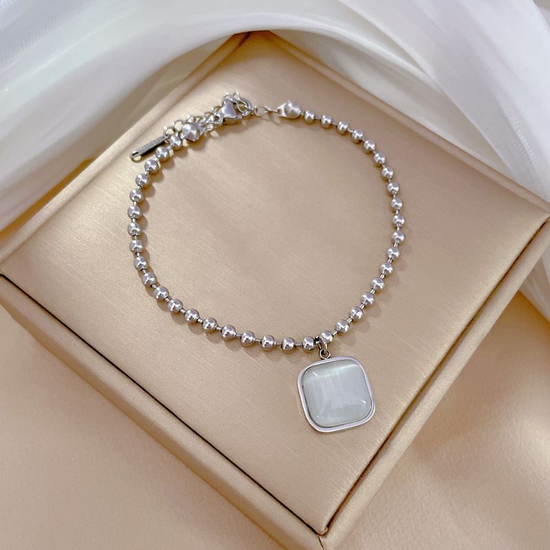 【 Full Body Titanium Steel 】 The East Gate Has Personalized Temperament, And The Forest Style Cat's Eye Square Round_voghion.com