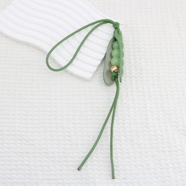 Geeignet für Damentasche Pea Pod Leder Neuer Schlüsselanhänger Accessoire Rucksack High-End-Anhänger_voghion.com