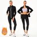 Women's Clothing Women's Sauna Suit With Pockets - Sweat Workout Running Gym Slimming Waist Trainer For Weight Loss - Breathable & Lightweight_voghion.com