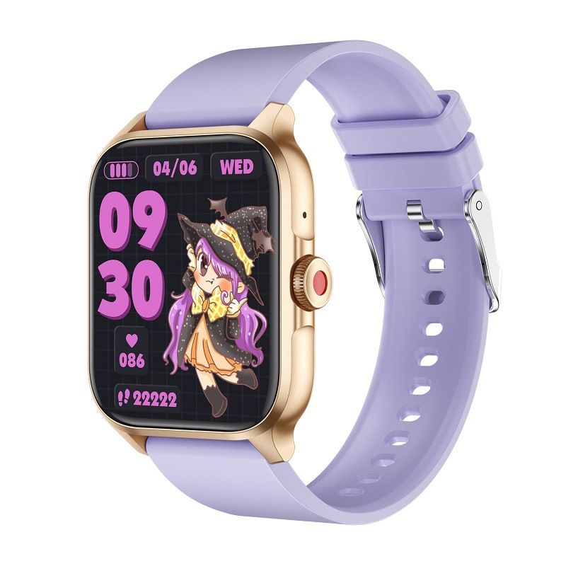 Smartwatch 1.85 Schermo Ragazze Frequenza Cardiaca Salute Sport Bluetooth Orologio Telefono Chiamata Vocale Impermeabile_voghion.com