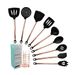 1 set di utensili da cucina con manico in tubo placcato in oro, pentola antiaderente, pentole in silicone, cucchiaio da cucina per uso domestico, kit di paletta_voghion.com
