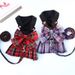 Ensemble robe à carreaux pour chien, nœud papillon, laisse, tenue d'été pour lapin, chat, vêtements de dressage et de promenade par PawParty Store_voghion.com