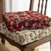 Polyester Chair Cushion With Handles – Floral & Bird Print, Thick PP Cotton Filled, Non-Slip Bottom For Dining, Office, Living Room_voghion.com