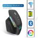 Souris de jeu ergonomique sans fil Bluetooth + 2,4 GHz, rechargeable, 12 couleurs, LED RVB, pour ordinateur portable et iPad_voghion.com
