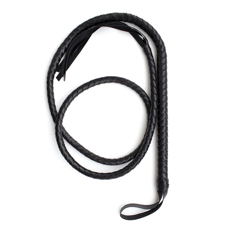 Brinquedos sexuais couro preto vermelho tecido para casais adulto acessórios sexuais 1.9 cobra chicote longo_voghion.com