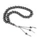 Musulmaņu 10 mm 33 pērlīšu rokassprādze ar melnu žultsakmeni, islāma slavas pērlītes, arābu un turku TASBIH slavas pērlītes_voghion.com