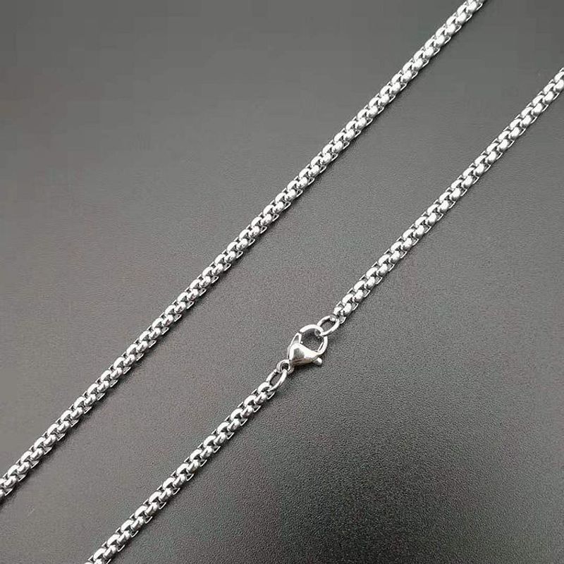Hip Hop HIPHOP Religious Necklace Titanium Steel Gold Plated Diamond Jesus Pendant_voghion.com
