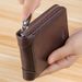 Herenportemonnee Herenportemonnee met rits, korte portemonnee, multifunctionele Koreaanse portemonnee voor heren en dames, kaarthouder, ID-kaart, rijbewijsset, portemonnee_voghion.com
