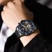 Men's Automatic Mechanical Watch With Date And Luminous Hands, Stainless Steel Waterproof Wristwatch For Casual Style Waterproof Men's Watch_voghion.com