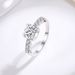 Inel de argint pentru femei, inel de moissanit cu cap de taur clasic de lux, inel cu diamant de înaltă calitate, inel de deget cu diamant_voghion.com