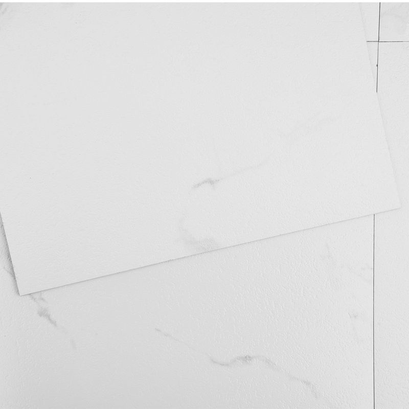 VEVOR Self Adhesive Vinyl Floor Tiles 12 X 12 Inch, 50 Tiles 1.5mm Thick Peel & Stick, White Marble Texture DIY Flooring For Kitchen, Dining Room, Bedrooms & Bathrooms, Easy For Home Decor_voghion.com