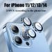 Para iPhone 14 13 12 11 Pro Max Protetores de Lente de Câmera Câmera Metal Ring Glass para iPhone 14pro max 13mini 13pro Protecti_voghion.com