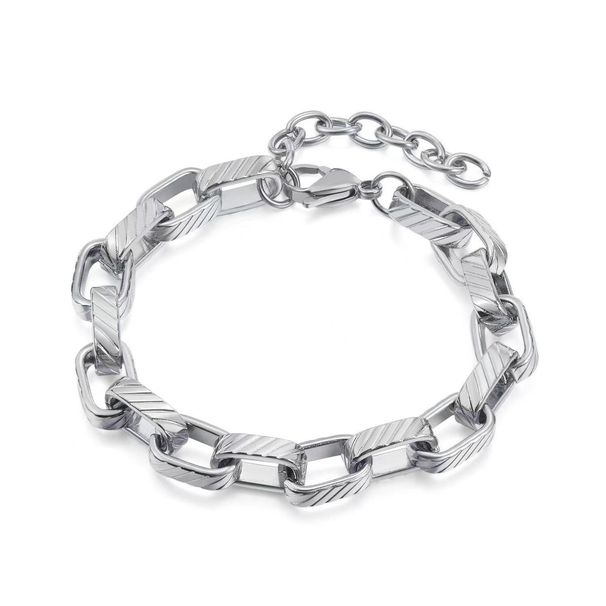 Bracciale a doppio strato a forma di cuore, nuovo e venduto, in acciaio inossidabile, accessorio versatile e alla moda._voghion.com