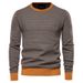 Knitted top bottom autumn and winter round neck personalized men's pullover_voghion.com