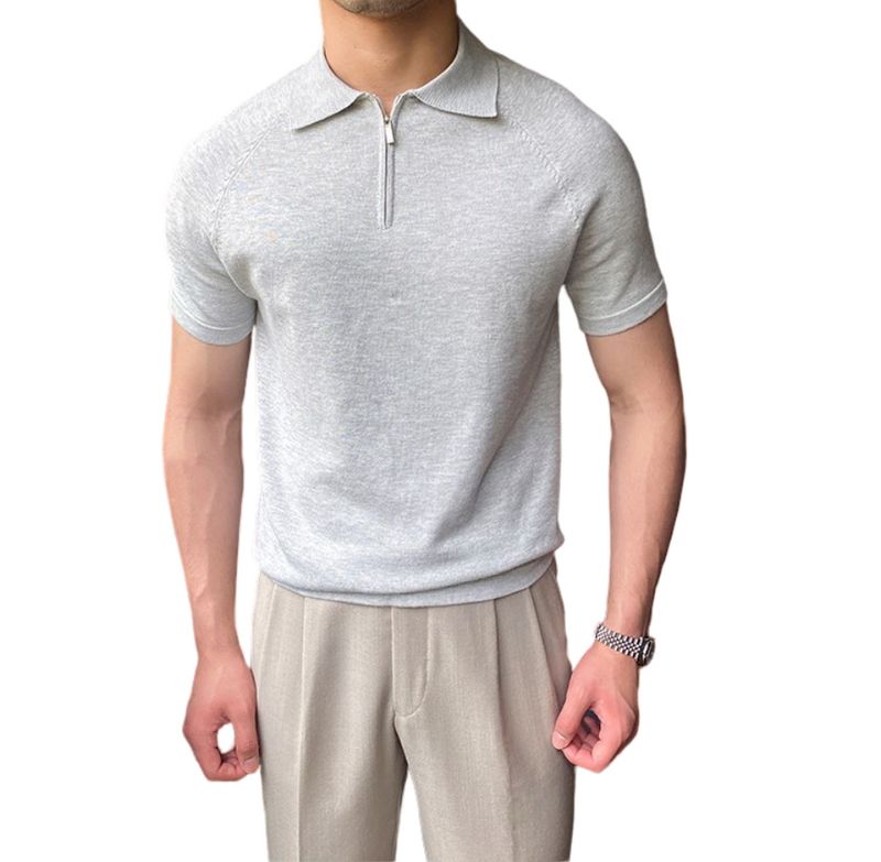 Herren Kurzarm T-Shirt Herren Revers Top Kleidung Bottoming Polo Shirt Herren T-Shirt Casual Halbarm T-Shirt Trendy Großhandel_voghion.com