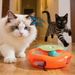 Interactive Electric Automatic Rotating Cat Non-Slip Built-in Feather Butterfly Toy, 360 Degree Rotation° By PawParty Store_voghion.com