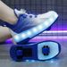 Heelys Rechargeable Light-Up Shoes LED Light Children Adult Roller Skates With Wheels Rotating Button_voghion.com