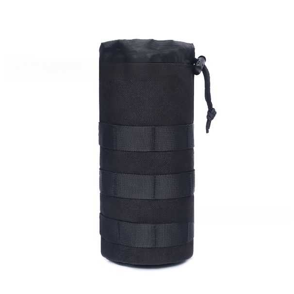 Portavasos portátil táctico de camuflaje, bolsa deportiva de malla con cordón que puede contener una botella de agua grande para exteriores._voghion.com