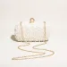 Womens Pearl Clutch Bag Crystal Evening Wedding With Chain Handbag Party Wallet 250314l_voghion.com