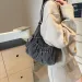 2025 Free Shipping Women's Shoulder Designer Premium Pleated Denim Armpit Crossbody Large Capacity Commuting File_voghion.com