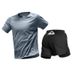 Combinaison de sport pour homme, tenue de marathon, short professionnel d'été à manches courtes, vêtements d'entraînement et de fitness à séchage rapide_voghion.com