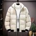 Men's Winter Puffer Jacket With Stand Collar Thickened Down Alternative Coat, Unisex Oversized Zip-Up Parka For Cold Weather_voghion.com
