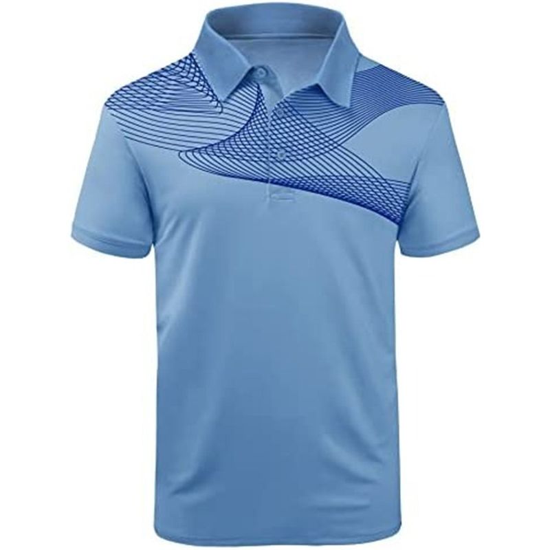2023 Neues 3D-gedrucktes Sommer-Knopf-Poloshirt für Herren, modische fluoreszierende grüne und schwarze Hauptserie_voghion.com