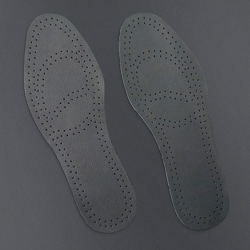 V First Layer Cowhide Leather Massage Shock Absorption Deodorant Breathable Insoles, Latex High Elastic Sports Insoles_voghion.com