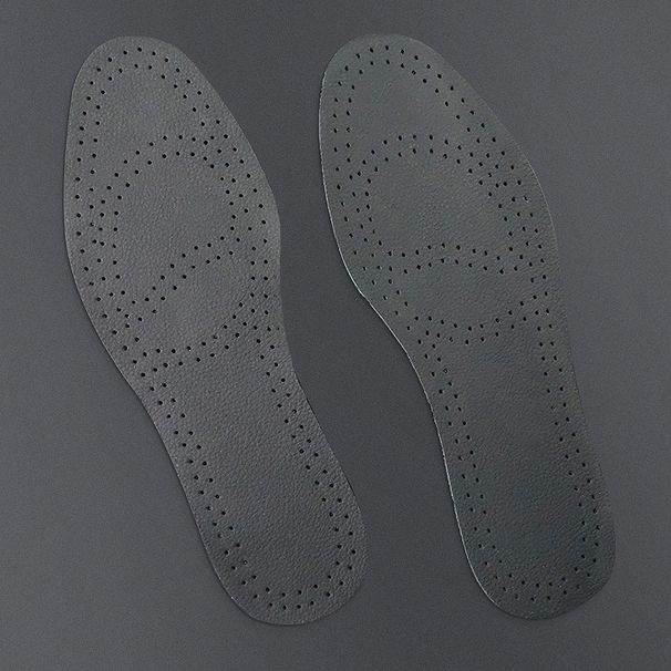 V First Layer Cowhide Leather Massage Shock Absorption Deodorant Breathable Insoles, Latex High Elastic Sports Insoles_voghion.com
