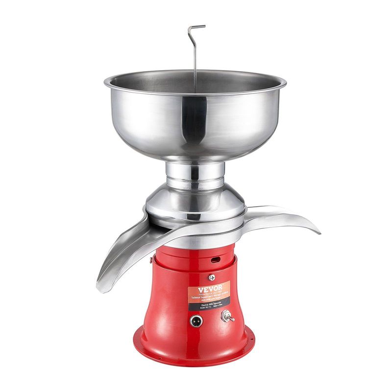 VEVOR Milk Cream Centrifugal Separator, 304 Stainless Steel Electric Cream Separators, 100L/H Output 10500RPM Goat Milk Separator, 30W Cow Cream Separator, Milk Skimmer With 5L Bowl Capacity, 100-240V_voghion.com