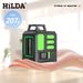 Livella laser a raggio verde autolivellante a 5 linee con base magnetica e supporto per treppiede – Laser a linee incrociate ad alta precisione per edilizia e fai da te_voghion.com