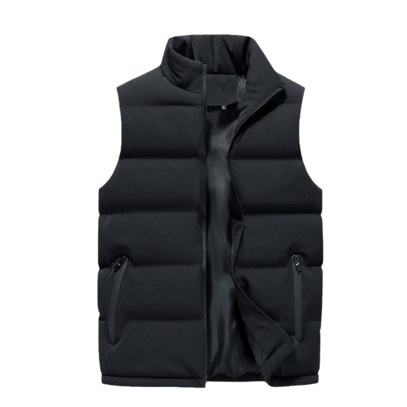 Roupas masculinas casaco de gola casual engrossado desgaste exterior_voghion.com