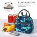 Blauwe camouflage patroon geïsoleerde lunchtas herbruikbare hittebestendige koelbox handtas werk school reizen picknick_voghion.com