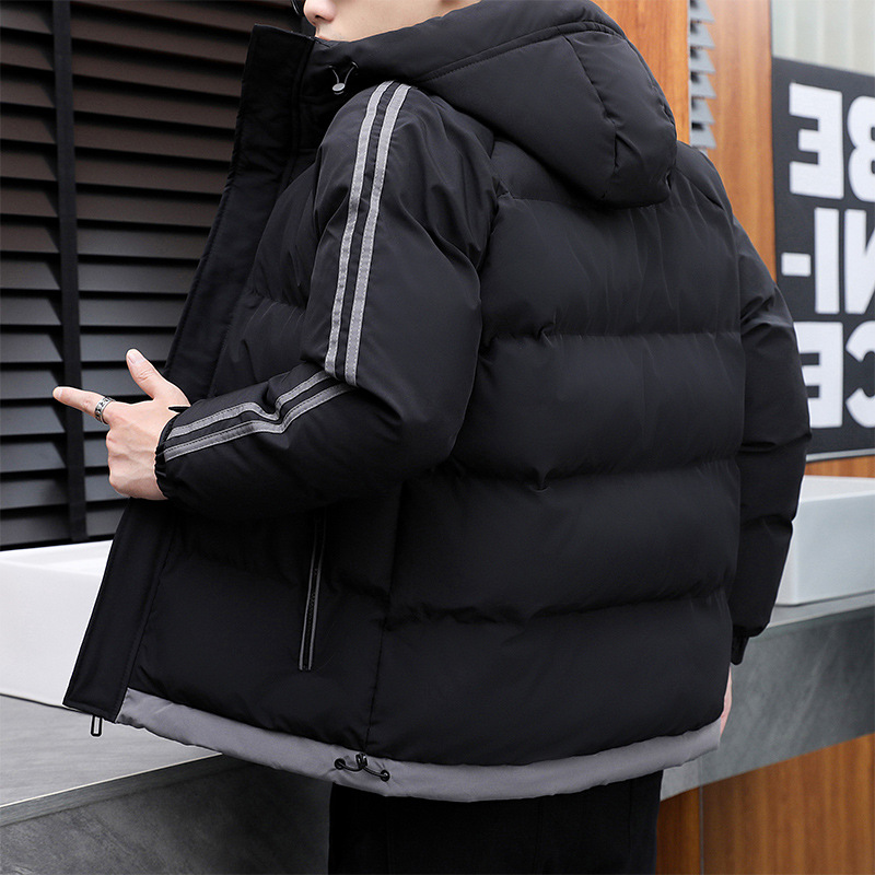 Men's Warm Padded Jacket Men's Casual Coat Winter Padded Jacket With Thick Hooded Down Padded Jacket_voghion.com