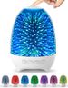 Night Light Bluetooth Speaker 3D Glass Bedside Table Lamp Color LED Night Lamp Touch Control Rechargeable Portable_voghion.com