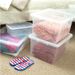 Strong Plastic Stackable Storage Box Boxes With Lid Clear Containers Home Office_voghion.com