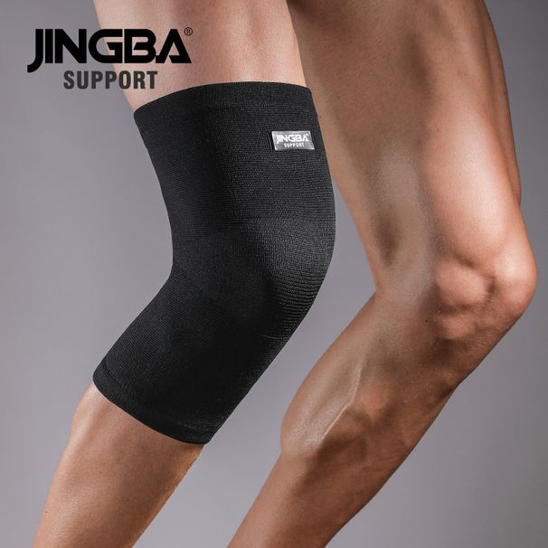 JINGBA Knee Brace For Running, Cycling, Hiking & Sports – Breathable Support For Basketball, Gym, Workout (Black, One Size Fits Most)_voghion.com