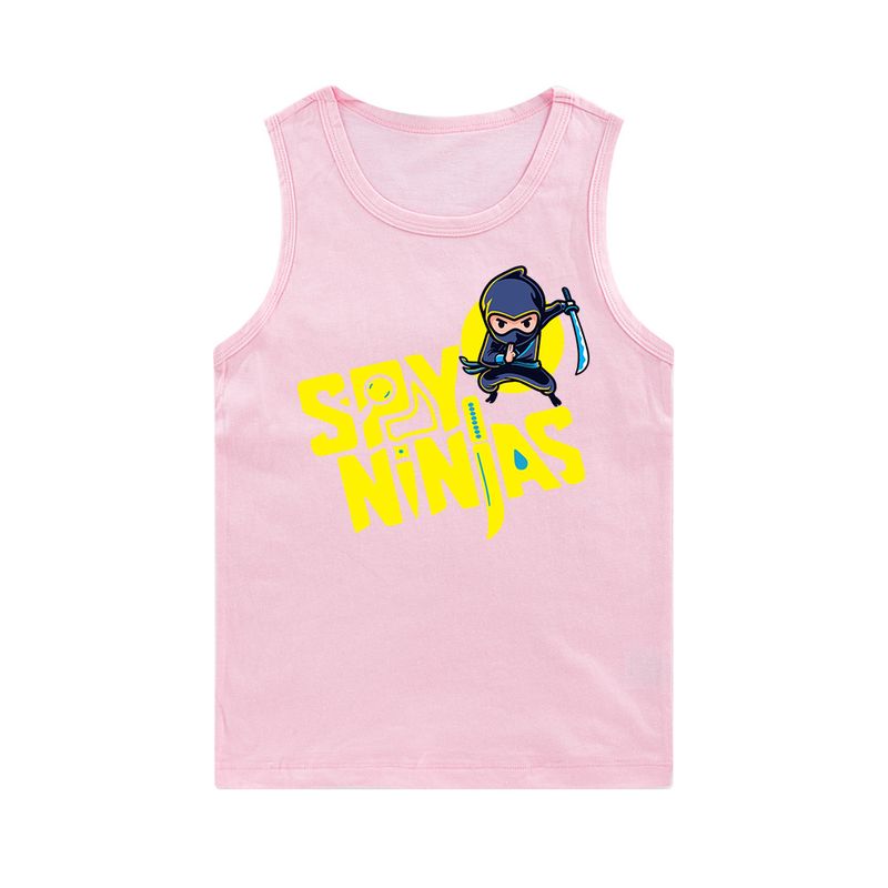 Bedrucktes ärmelloses Tanktop für ältere Jungen und Mädchen E807_voghion.com