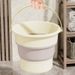 Collapsible Plastic Bucket - Large Capacity Foldable Water Container With Reinforced Handle For Car Washing, Outdoor Fishing_voghion.com