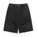 Pants With Small Elasticity, Heavyweight Fashion, Fashionable Shorts, Men's Street Style, Shining Cut Beard Jeans_voghion.com