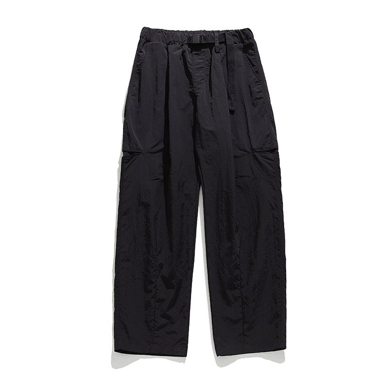 Pantalons longs pour hommes, tissu déperlant légèrement froissé, nouvelle ceinture à boucle, pantalons fonctionnels d'extérieur, printemps_voghion.com