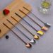 Spoons Tableware 304 Stainless Steel Straw Spoon Creative Threaded Watermelon Spoon Shovel Coffee Beverage Stirring Spoon_voghion.com