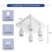 Glitzerlife Deckenstrahler Weiß Deckenleuchte 4 Flammig - Modern Schwenkbar Deckenspots GU10 Deckenlampe Eckig Metall Flurlampe In Für Büro Schlafzimmer Esszimmer_voghion.com