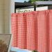 Cafe Curtains - Poly Cotton Blend Semi Sheer Door Curtain With Tension Rod, 6 Colors & 9 Sizes For Kitchen, Bedroom, Living Room_voghion.com