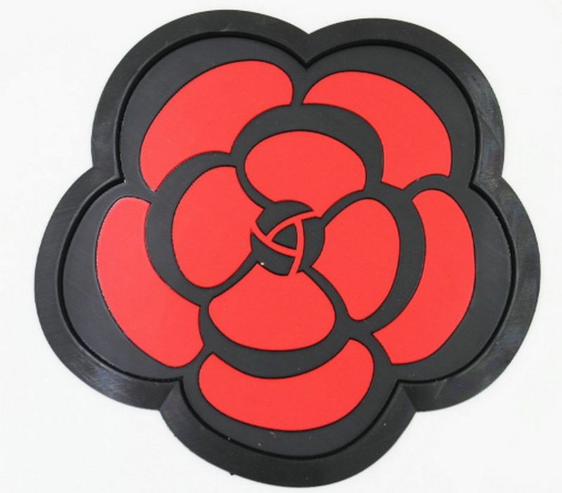 Specially stick camellia Automobile perfume anti Anti slip pad Suitable for sticking drill flowers_voghion.com