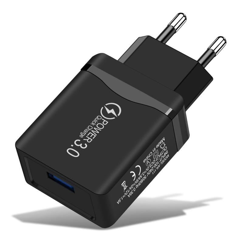 Ladegerät USB QC3.0 4.0 Schnellladegerät passend für iPhone, Samsung, Xiaomi, Huawei Wandadapter, Handyladegerät_voghion.com