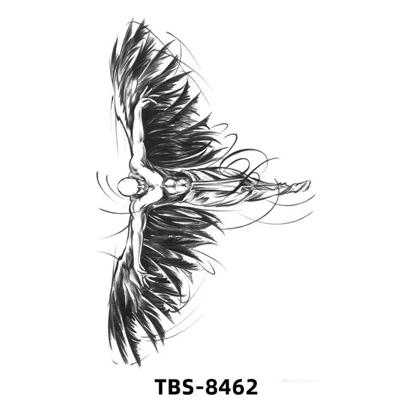 Tatuaje temporal de ángel, dura hasta 15 días, nueva tecnología, adhesivo mágico impermeable semipermanente._voghion.com