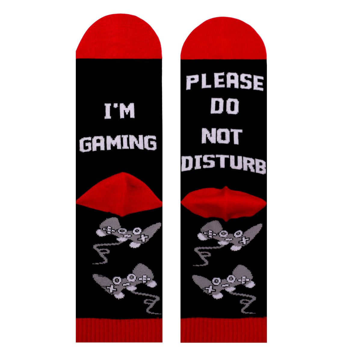 DO NOT DISTURB Print Cotton Socks For Men & Women - Breathable, Anti-Odor, Cushioned Gaming & Casual Crew Socks_voghion.com